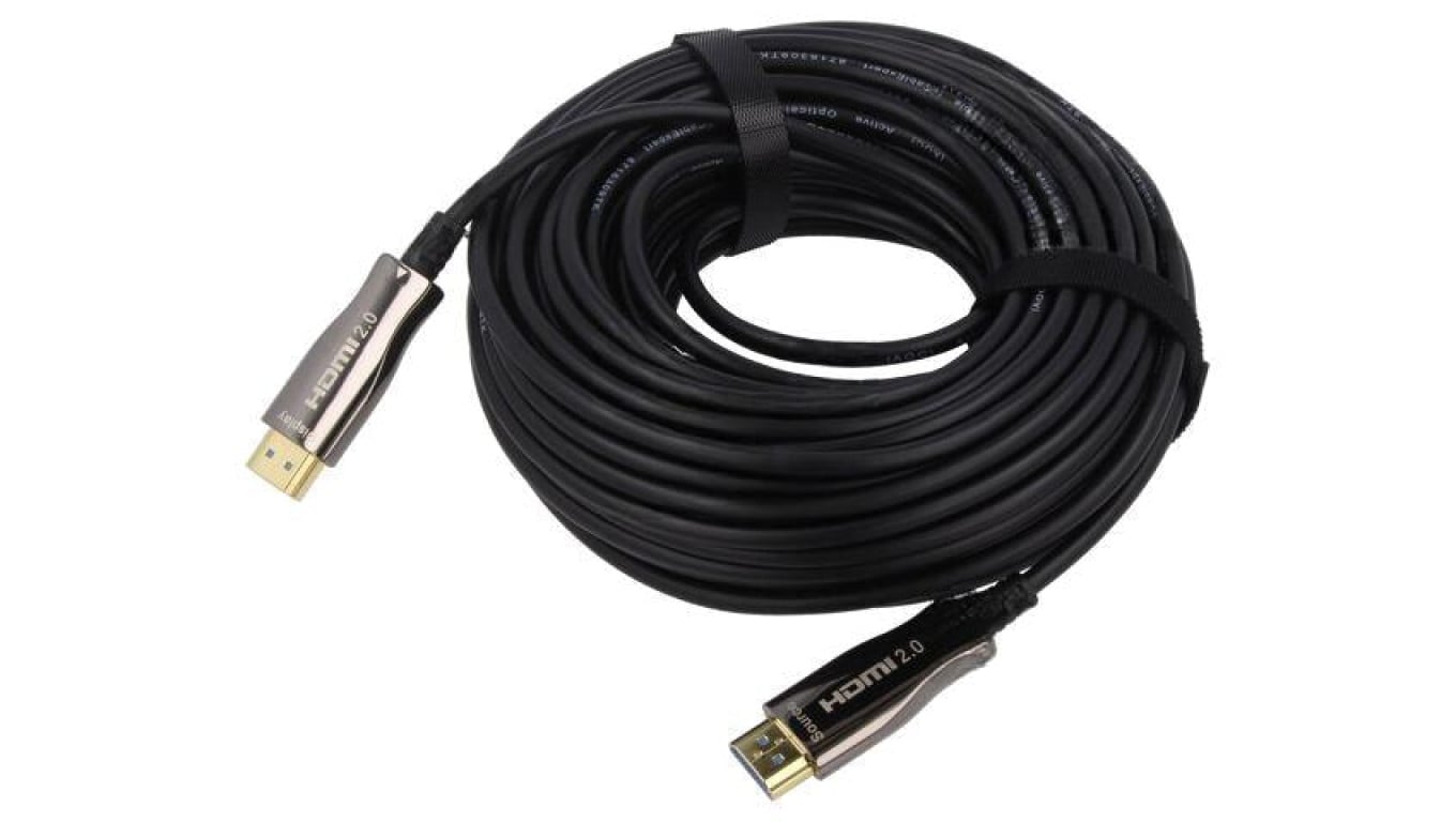Kabel HDMI, wtyk z obu stron, czarny, dł. przewodu: 20m CCBP-HDMI-AOC-20M-02