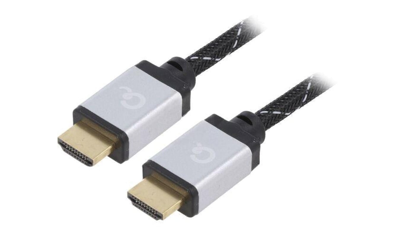 Kabel HDMI, wtyk z obu stron, tekstylny, czarny, 30AWG, dł. przewodu: 2m CCB-HDMIL-2M