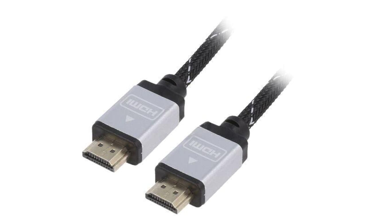 Kabel HDMI, wtyk z obu stron, tekstylny, czarny, 30AWG, dł. przewodu: 7,5m CCB-HDMIL-7.5M