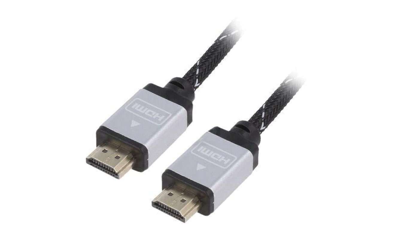 Kabel HDMI, wtyk z obu stron, tekstylny, czarny, 30AWG, dł. przewodu: 7,5m CCB-HDMIL-7.5M