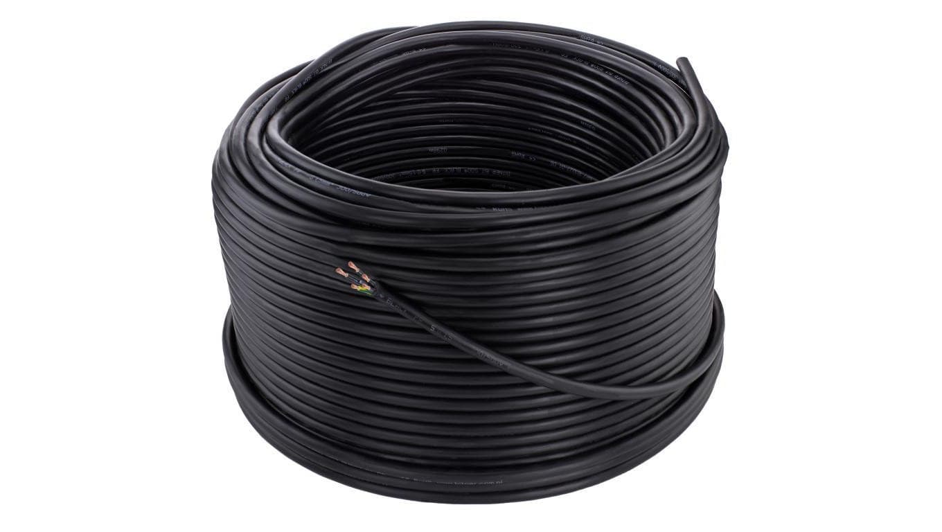Kabel sterowniczy ziemny BiT 500 Black FR 5x0,75mm2 czarny 300/500V zasilający numerowany olejoodporny linka Bitner /500m/