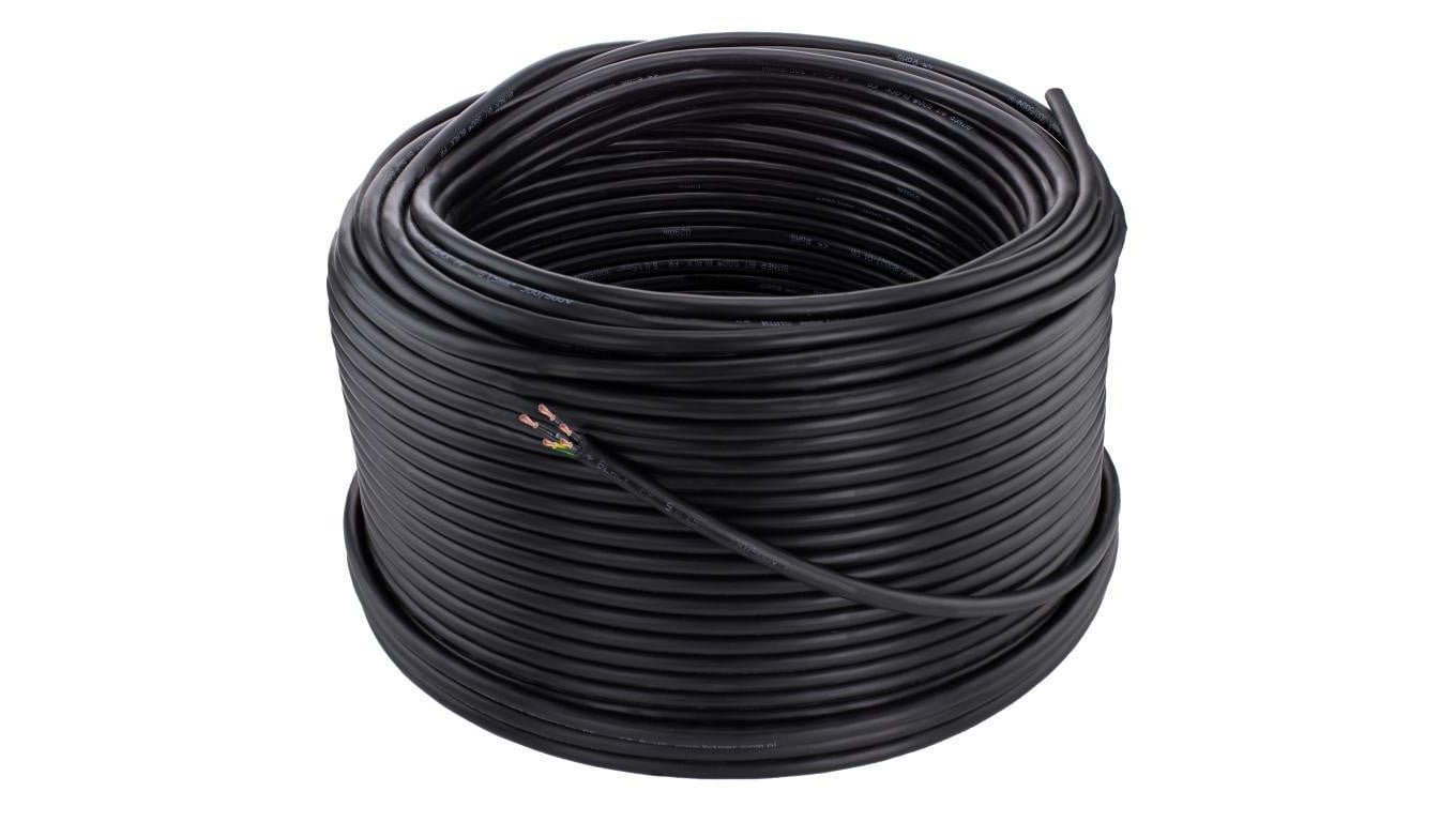 Kabel sterowniczy ziemny BiT 500 Black FR 5x0,75mm2 czarny 300/500V zasilający numerowany olejoodporny linka Bitner /500m/