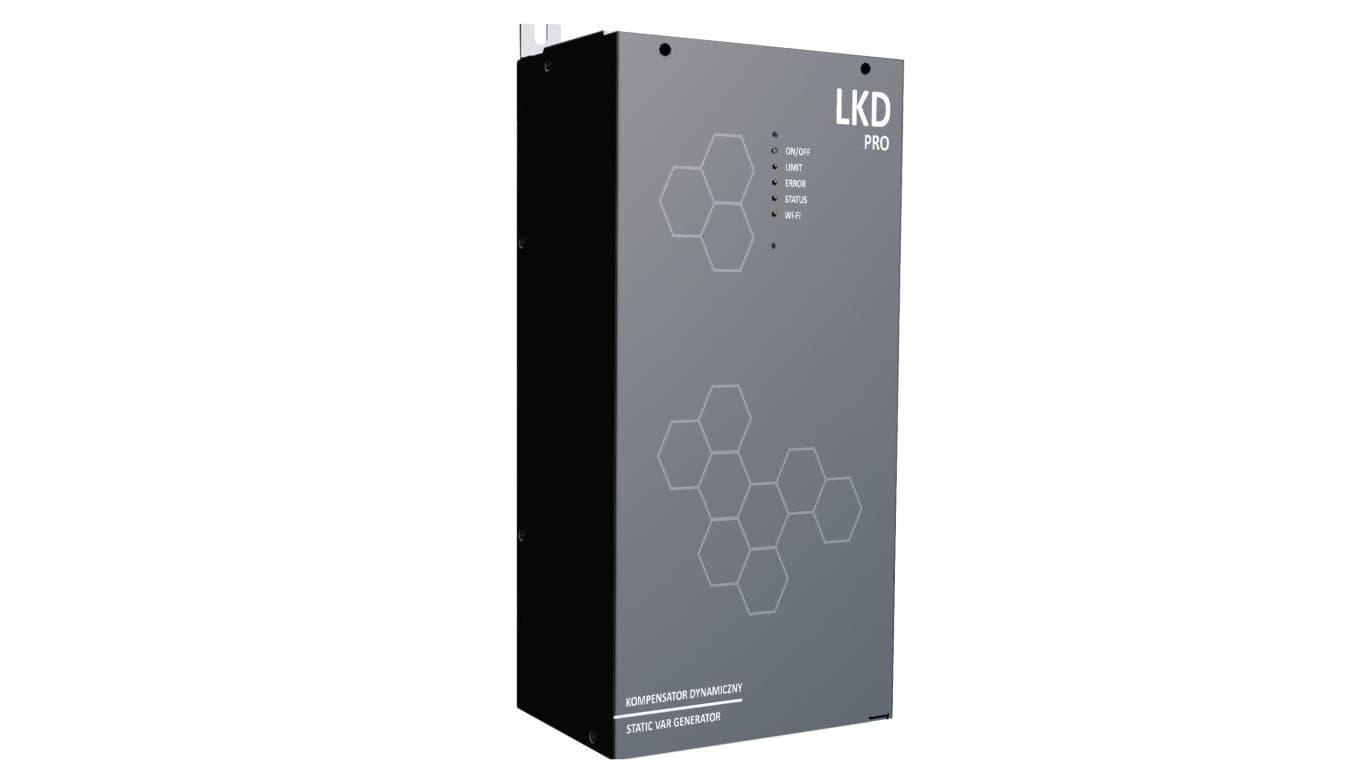 Kompensator dynamiczny mocy biernej LKD 15 PRO (kompensacja aktywna typu SVG / SVC), moc 15 kVar, filtracja prądu do 25-tej harm
