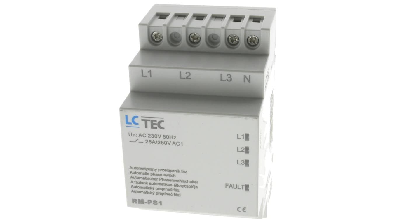 LC automatyczny elektroniczny przełącznik faz 25A 50-400V RM-PS1 9480