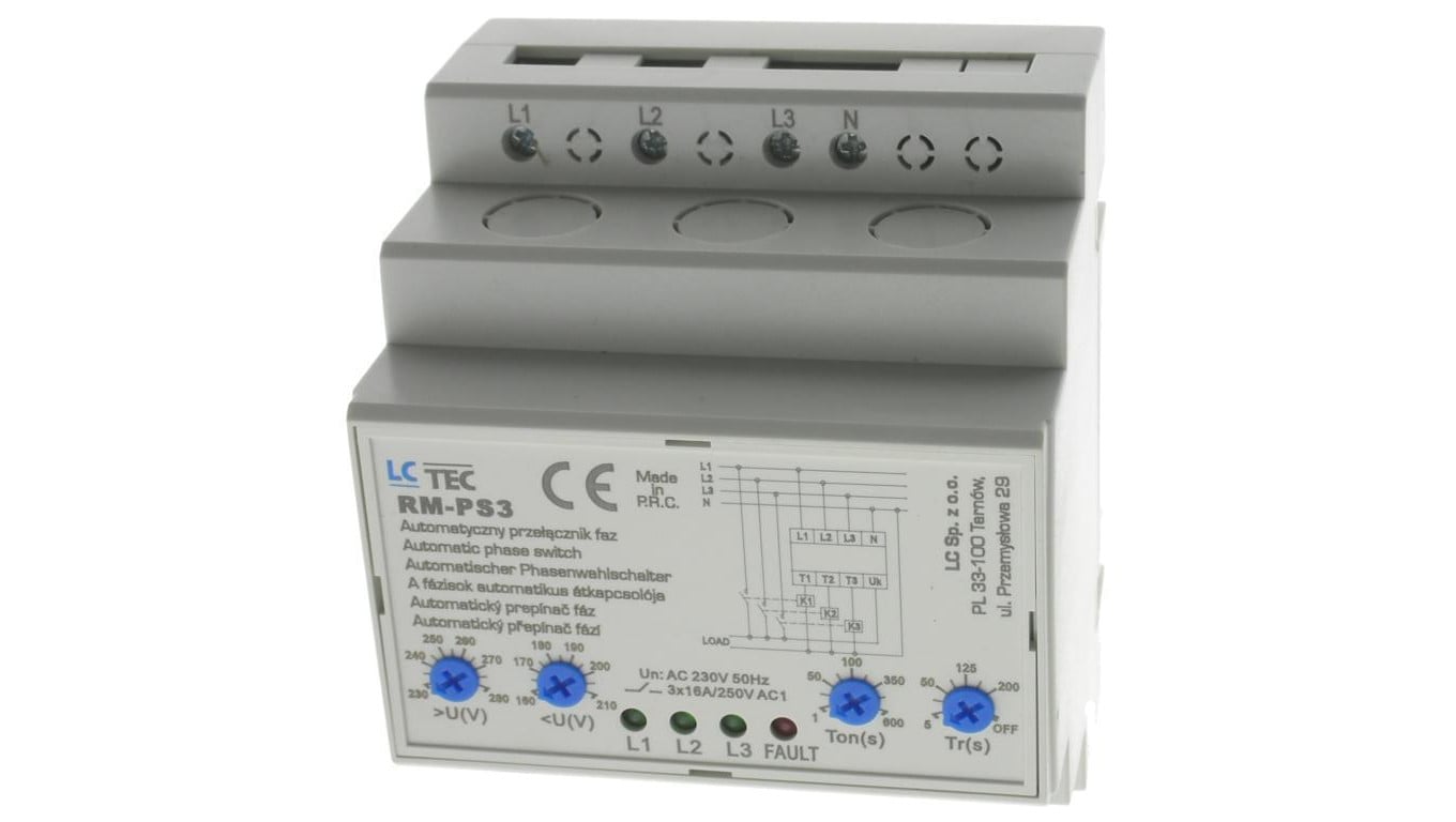 LC automatyczny regulowany przełącznik 16A 230V faz RM-PS3 9166