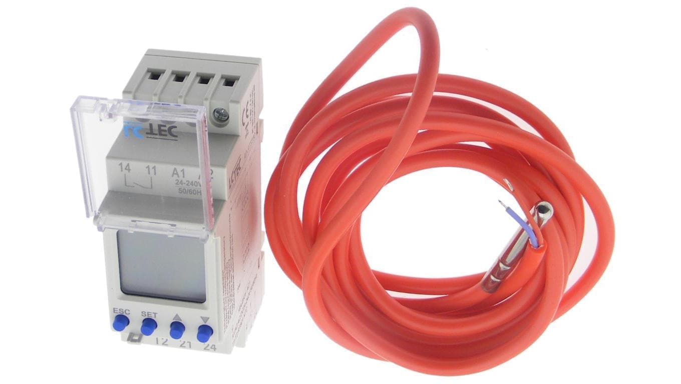 LC elektroniczny regulator temperatury 16A 24VDC 230VDC -25-+130 st. C RD-RTS130 9930