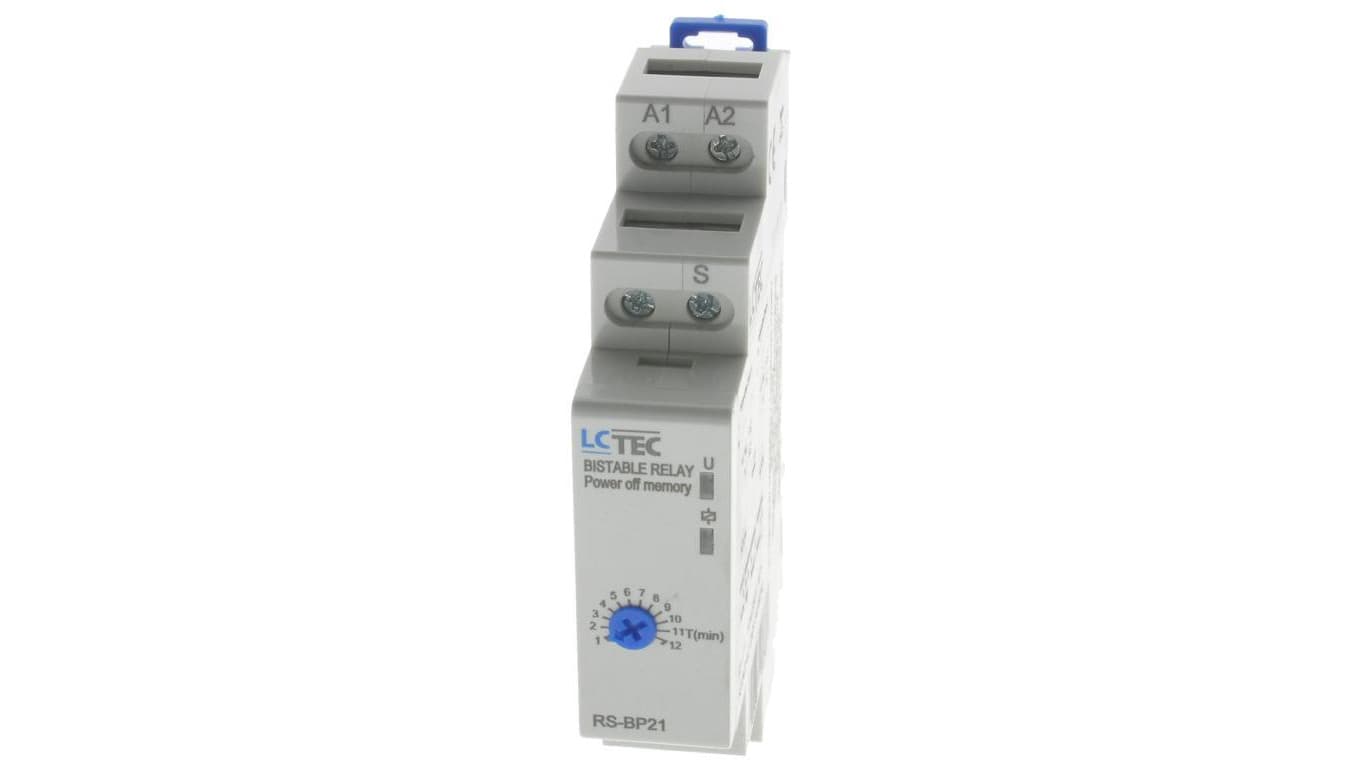 LC przekaźnik bistabilny z regulacją czasu 10A 230V 1-12 minut RS-BP21 9171