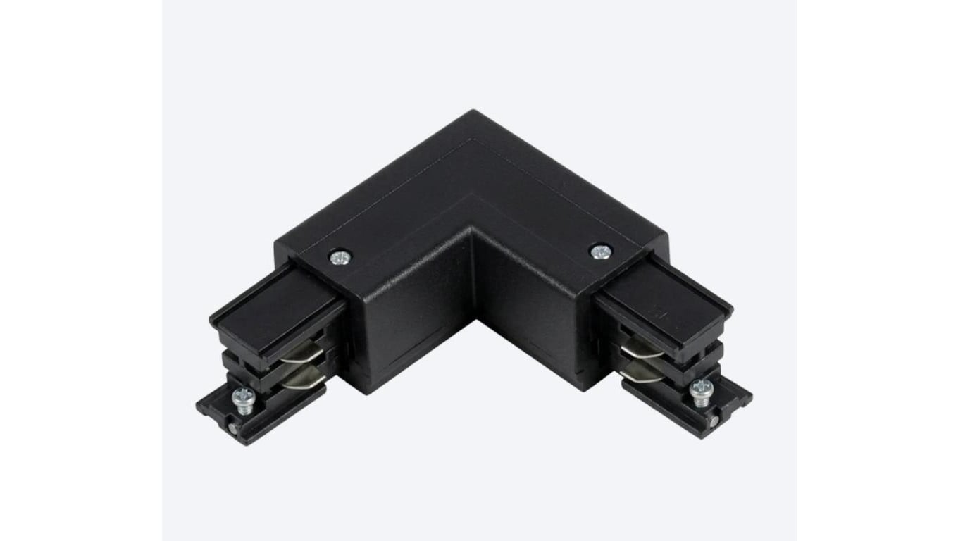 Łącznik L do szynoprzewodu LUMICANTO POWERTRACK prawy czarny z zasilaniem PRIME 221239