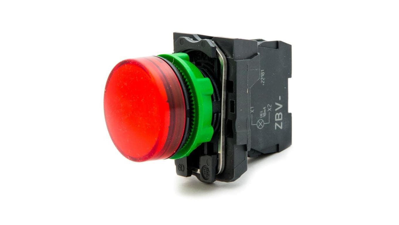 Lampka kontrolna czerwona LED 110V, XB5AVG4 Schneider