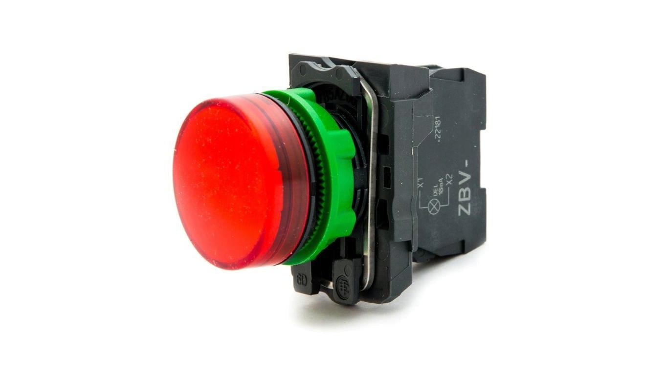 Lampka kontrolna czerwona LED 110V, XB5AVG4 Schneider