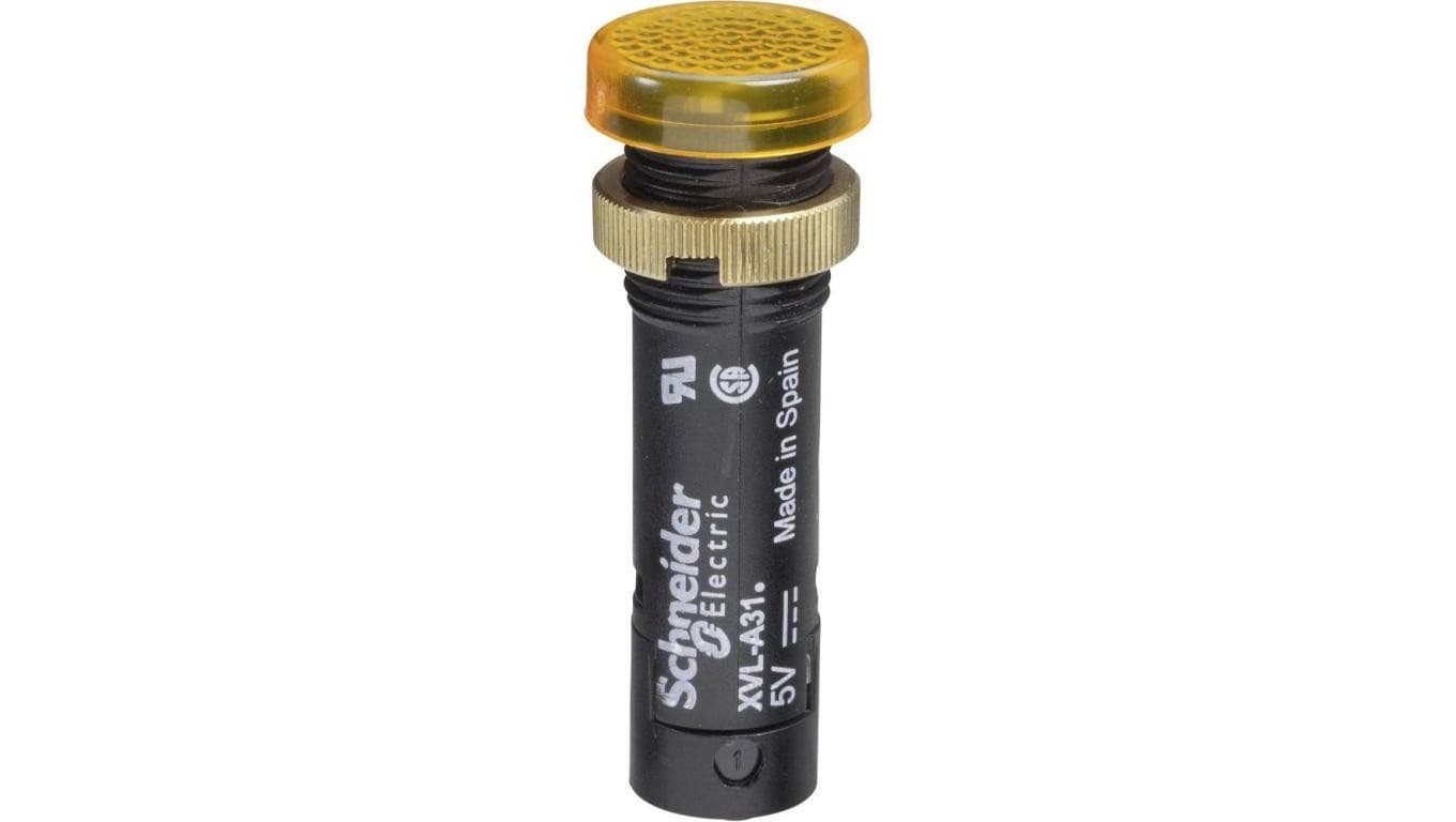 Lampka sygnalizacyjna O12 żółta LED z pokrywą 24V XVLA335 SCHNEIDER