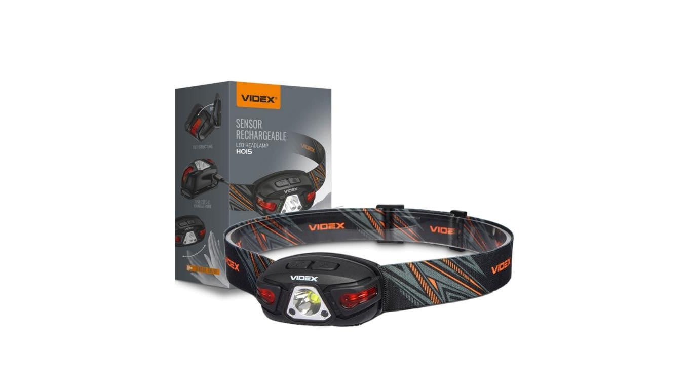 Latarka Czołowa LED Akumulatorowa Czujnik Dotykowy 5W 330lm 5000K H015 VIDEX