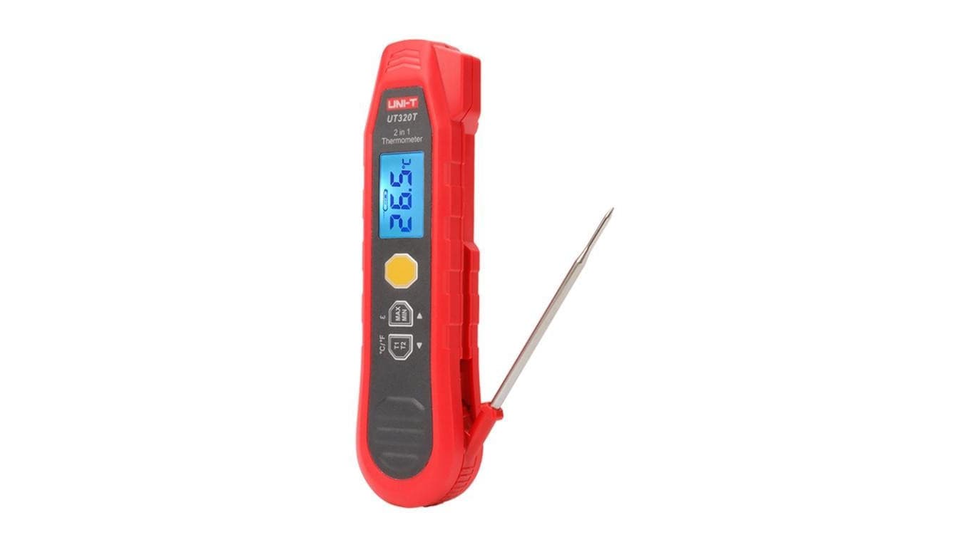 Miernik temperatury termometr 2w1 szpilkowy i na podczerwień Uni-T UT-320T