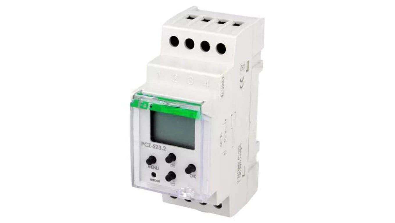 Moduł automatyki programator czasowy, zaciski śrubowe, 250VAC / 16A, IP20, -20...50C, PCZ-523