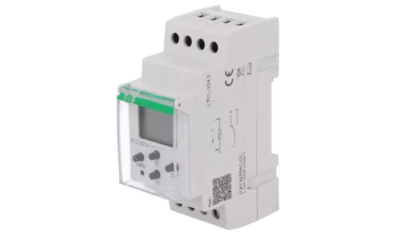 Moduł automatyki programator czasowy, zaciski śrubowe, 250VAC / 16A, IP20, -20...50C, PCZ-524.4
