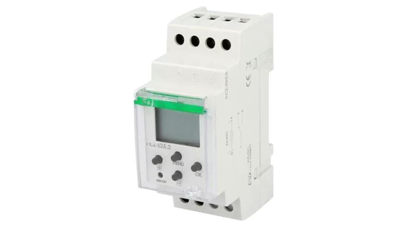 Moduł automatyki programator czasowy, zaciski śrubowe, 250VAC / 16A, IP20, -20...50C, PCZ-525.4