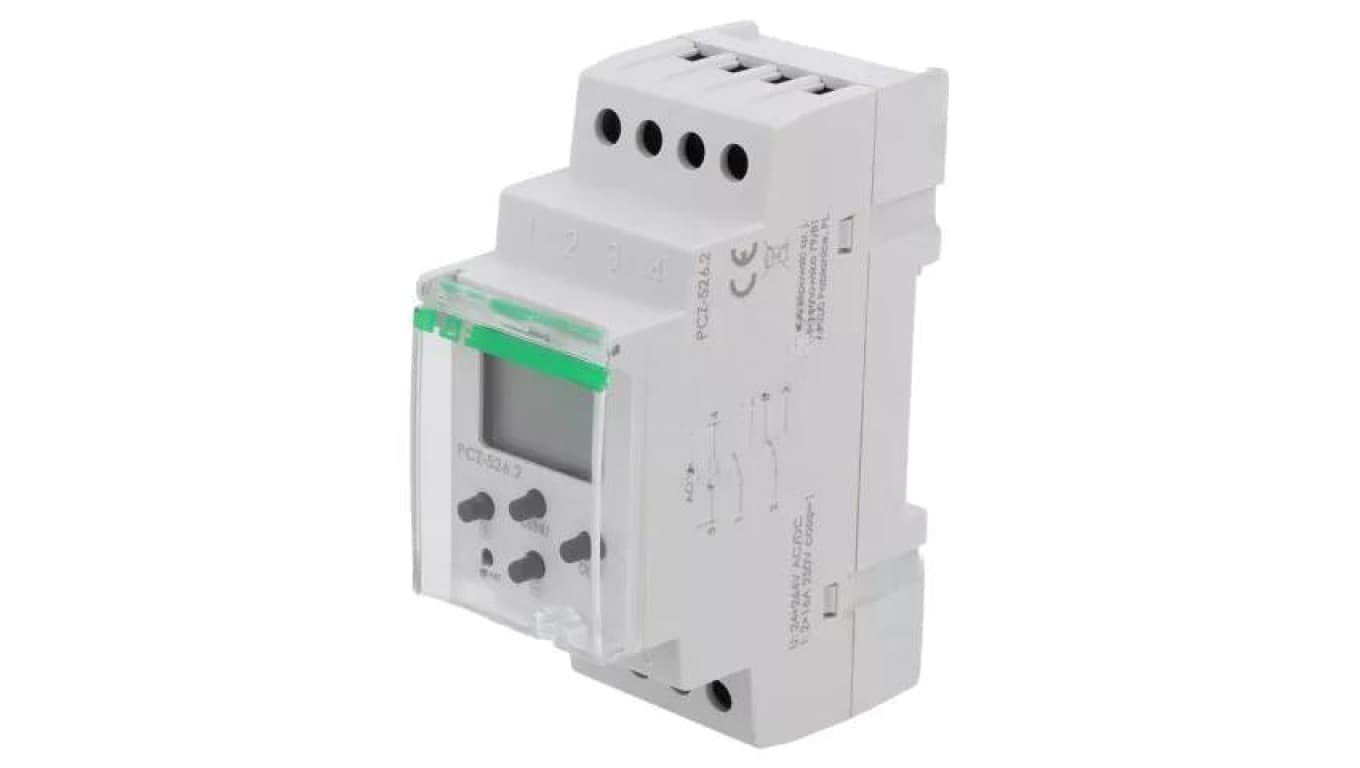 Moduł automatyki programator czasowy, zaciski śrubowe, 250VAC / 16A, IP20, -20...50C, PCZ-526.2