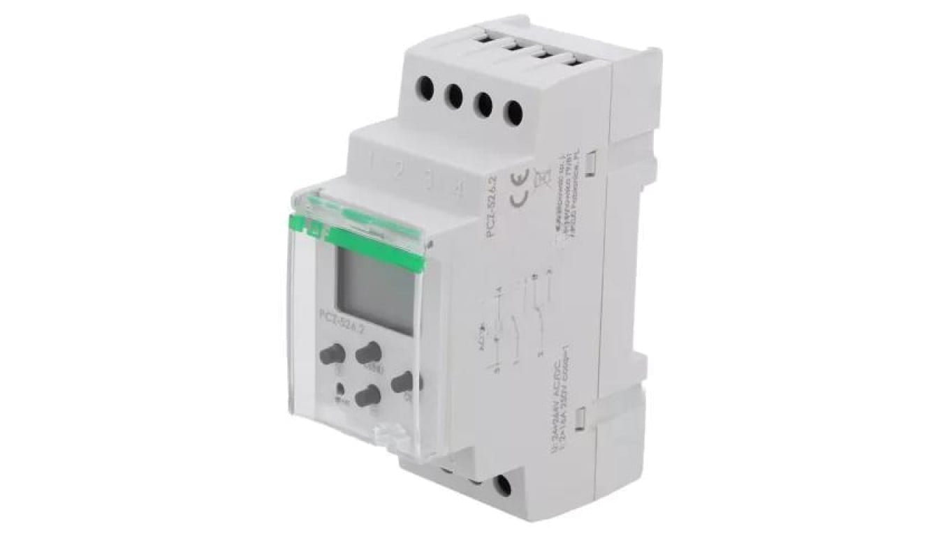 Moduł automatyki programator czasowy, zaciski śrubowe, 250VAC / 16A, IP20, -20...50C, PCZ-526.2