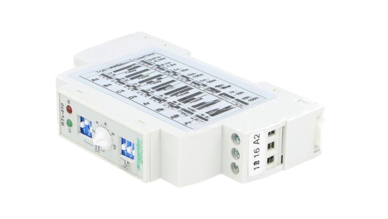 Moduł automatyki przekaźnik czasowy, na szynę DIN, zaciski śrubowe, RTX-410