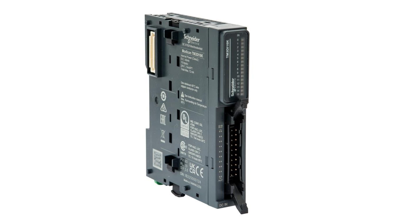 Moduł wejść cyfrowych, 16 wejść, 24V DC, TM3DI16K