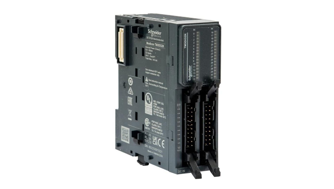Moduł wejść cyfrowych, 32 wejścia, 24V DC, TM3DI32K