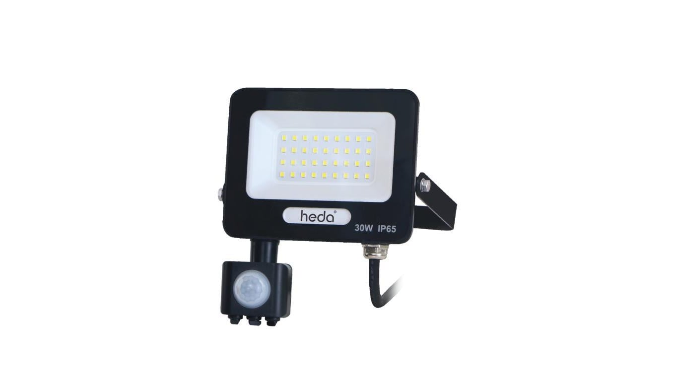 Naświetlacz LED projektor 30W 3000lm 6000K IP65 PIR czujnik ruchu 120D