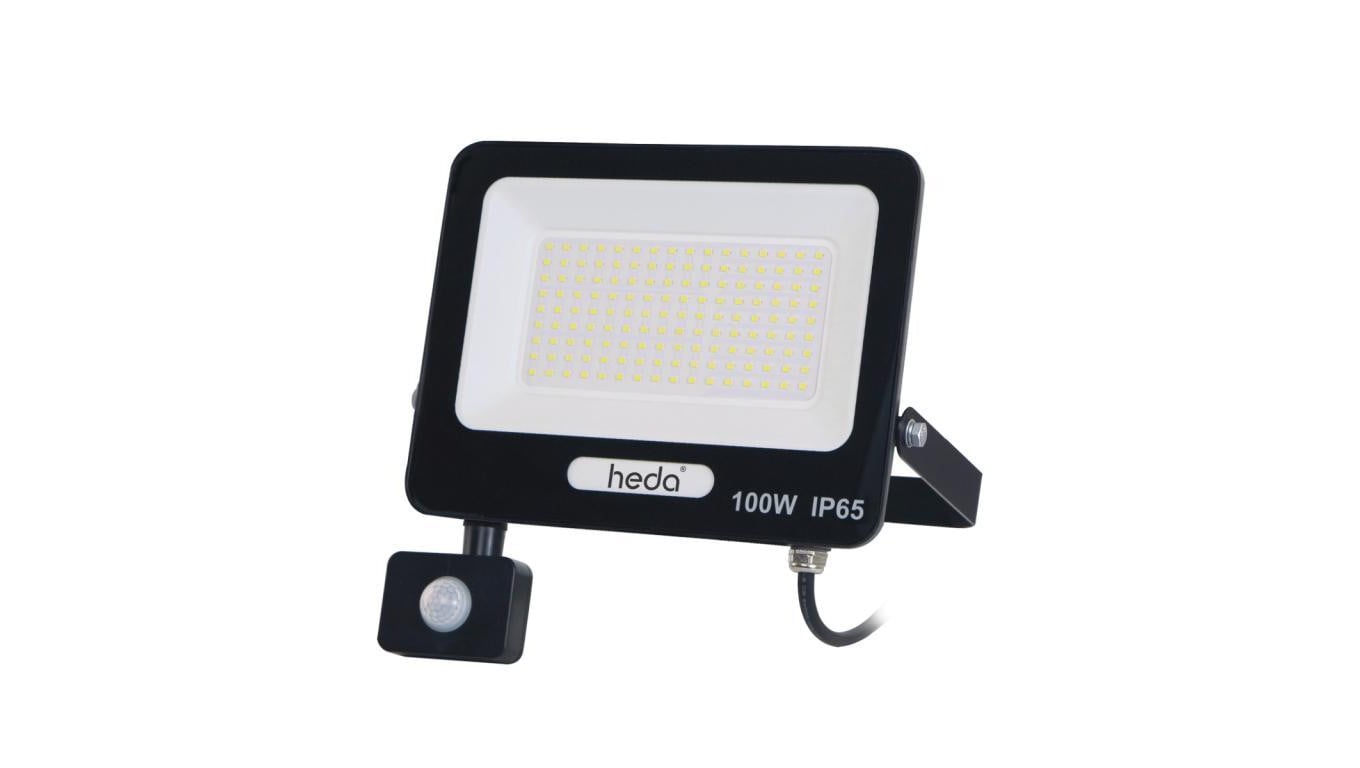 Naświetlacz projektor LED 100W 10000lm 4000K IP65 PIR czujnik ruchu 120D