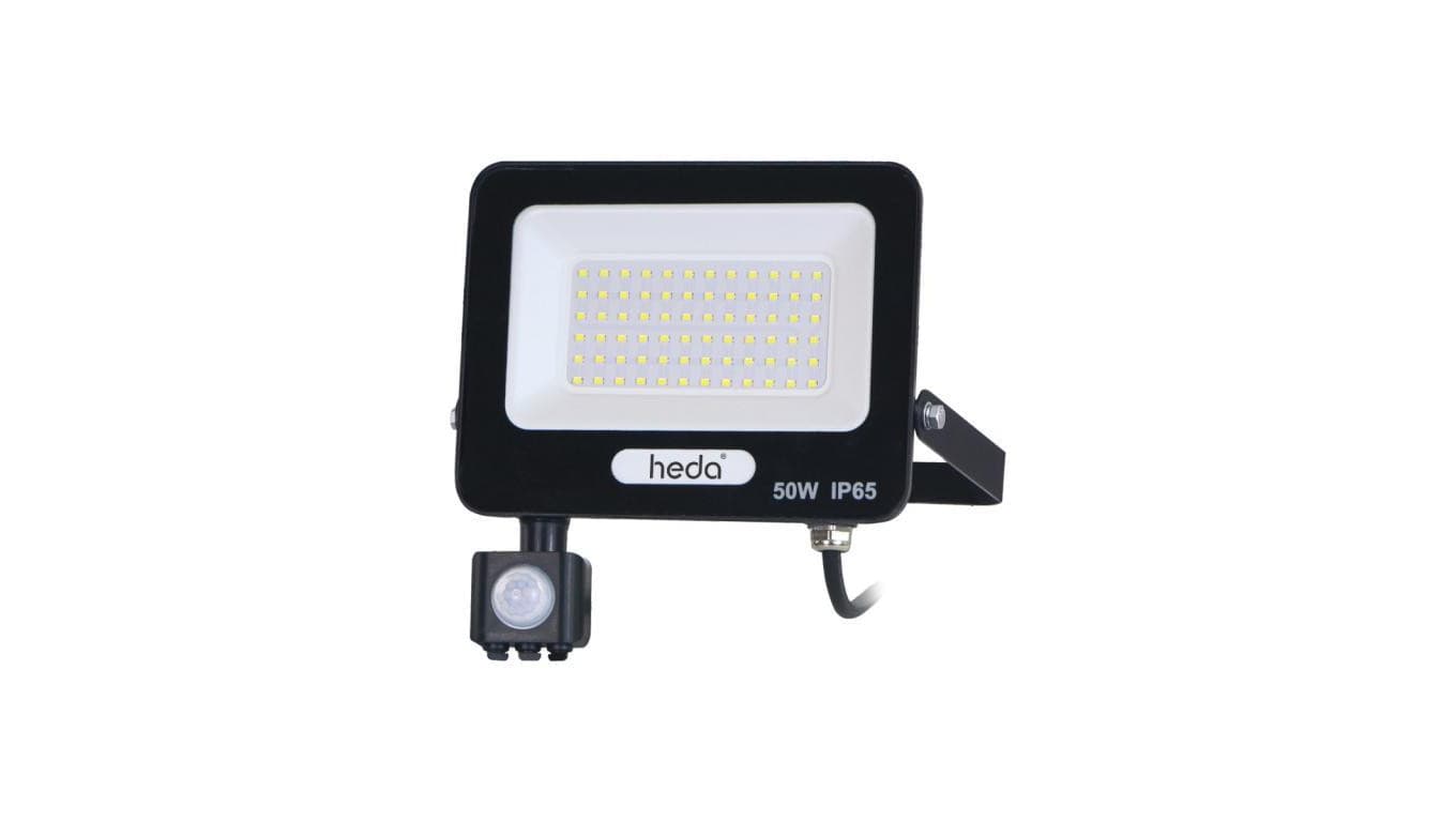Naświetlacz projektor LED 50W 5000lm 6000K IP65 PIR czujnik ruchu 120D