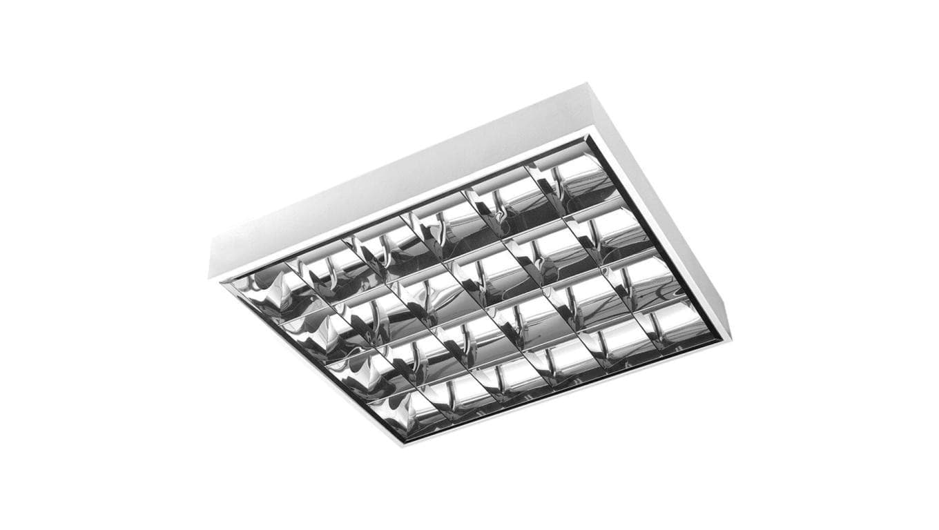 Oprawa sufitowa pusta natynkowa 4x60 T8-J LED, G13, AC220-240V, IP20, ABS/PS, biała G-TECH RASTRO