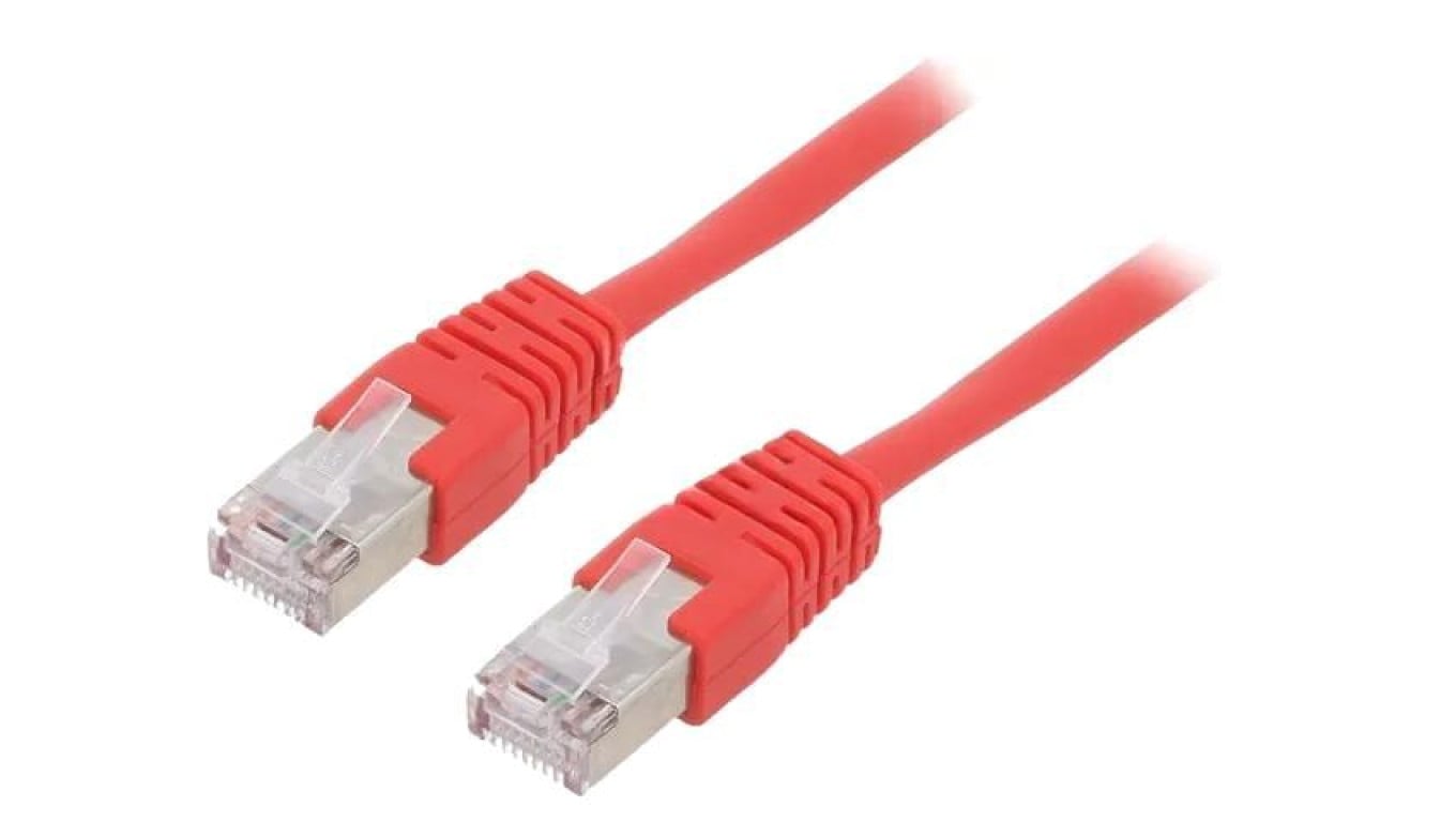 Patch cord F/UTP, Cat 5e, wtyk RJ45 z obu stron, linka, CCA, 2m PP22-2M/R