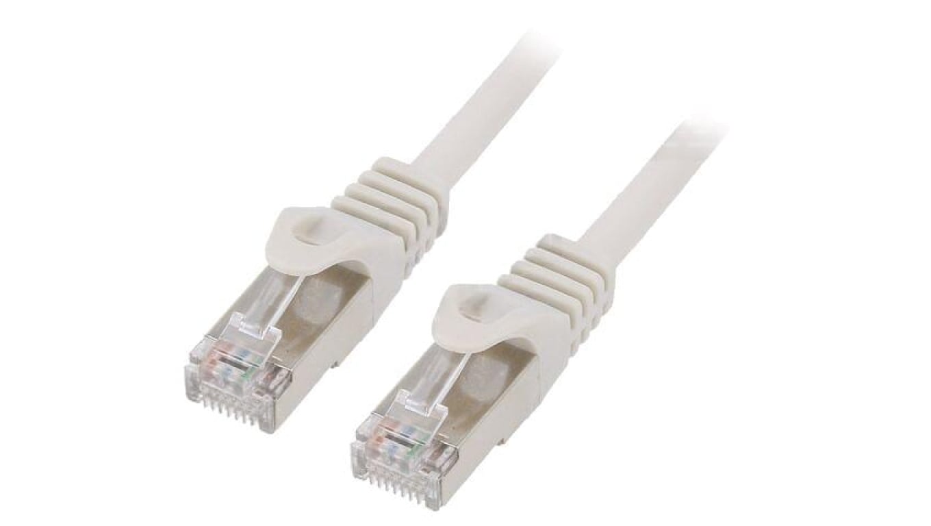 Patch cord F/UTP, Cat 6, RJ45 wtyk z obu stron, linka, CCA, 7,5m, PVC, szary PP6-7.5M