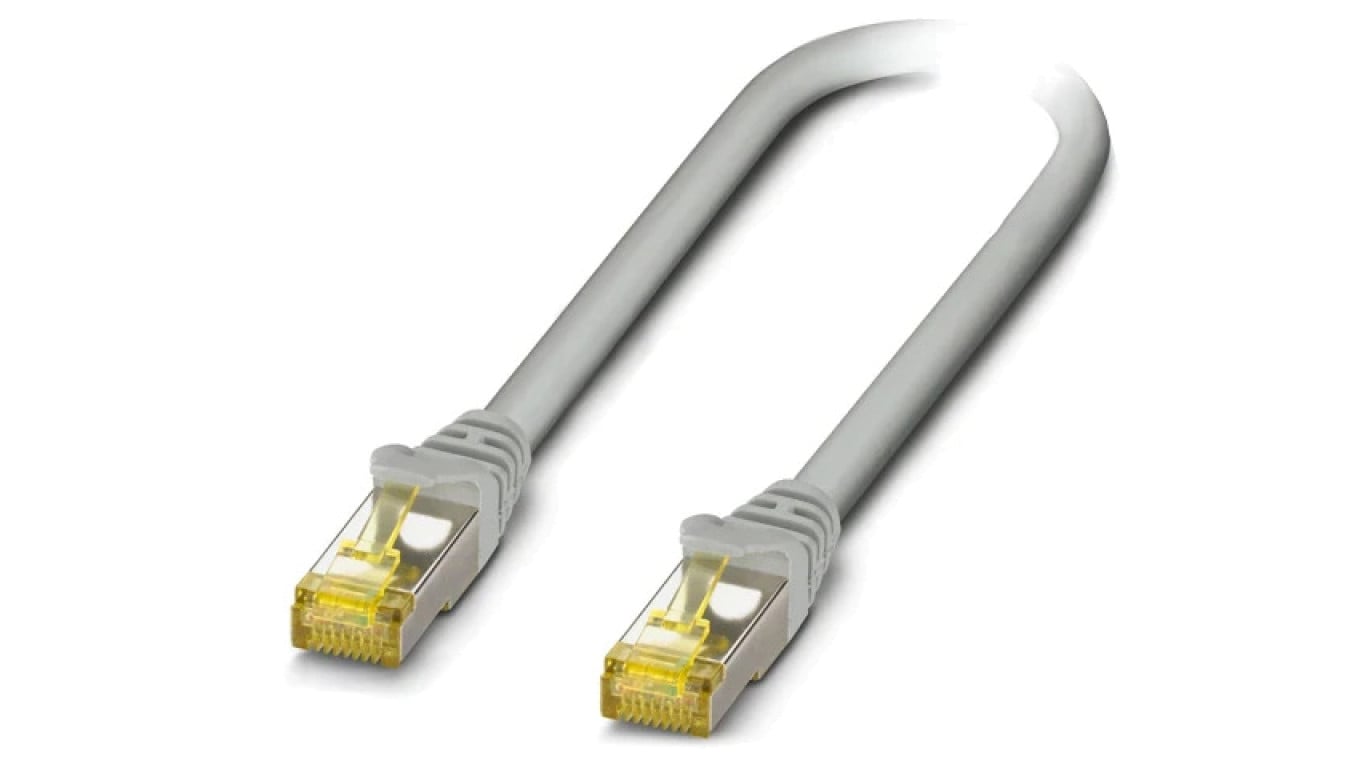 Patch cord S/FTP 6a linka Cu LSZH szary 1,5m 26AWG Żyły: 8 1227578