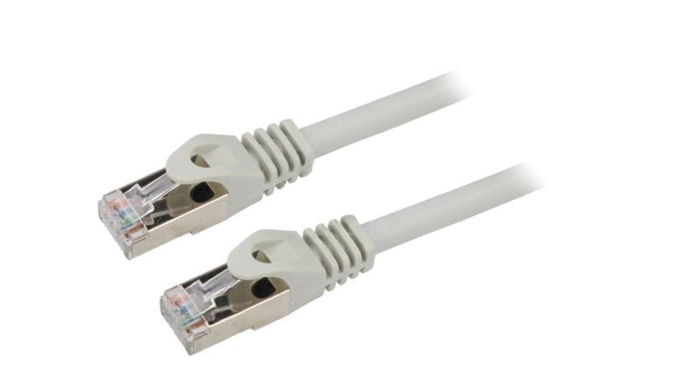 Patch cord S/FTP, Cat 6a, RJ45 wtyk z obu stron, linka, Cu, 60m PP6A-LSZHCU-60M