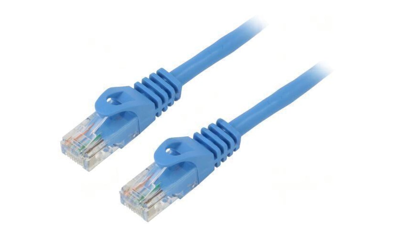 Patch cord U/UTP Cat: 5e RJ45 wtyk z obu stron linka CCA 30m PCU5-10CC-3000-B