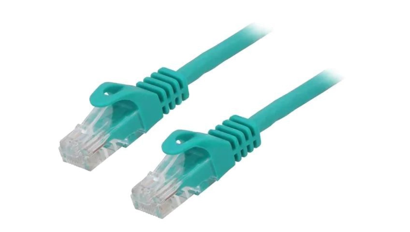 Patch cord U/UTP, Cat 6, RJ45 wtyk z obu stron, linka, CCA, 1,5m PP6U-1.5M/G