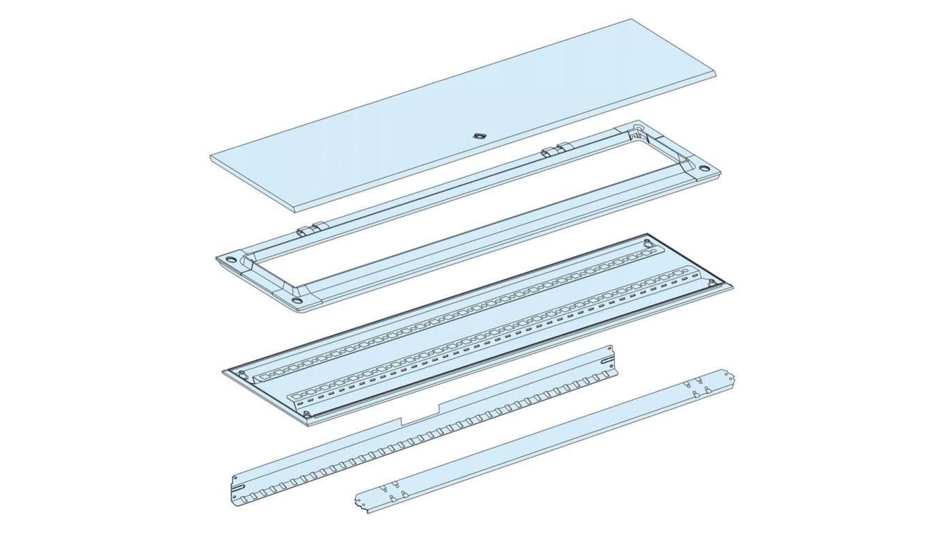 Plecy + drzwi obudowy przedziału IP55 300mm - 08342 Schneider Electric