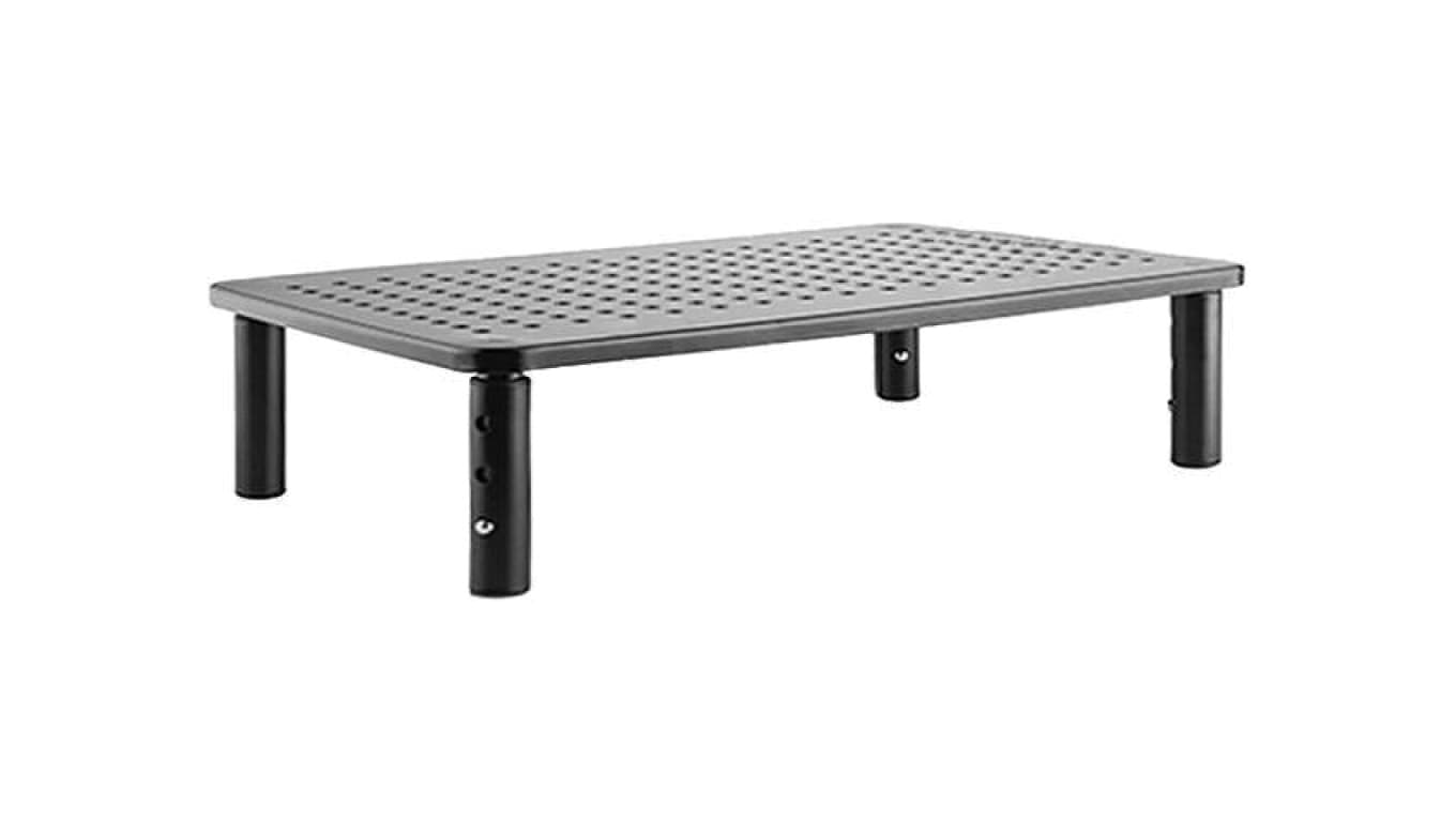 Podstawa pod monitor, 20kg, czarny, plastik,stalowy, 370x235x120mm MS-TABLE-01