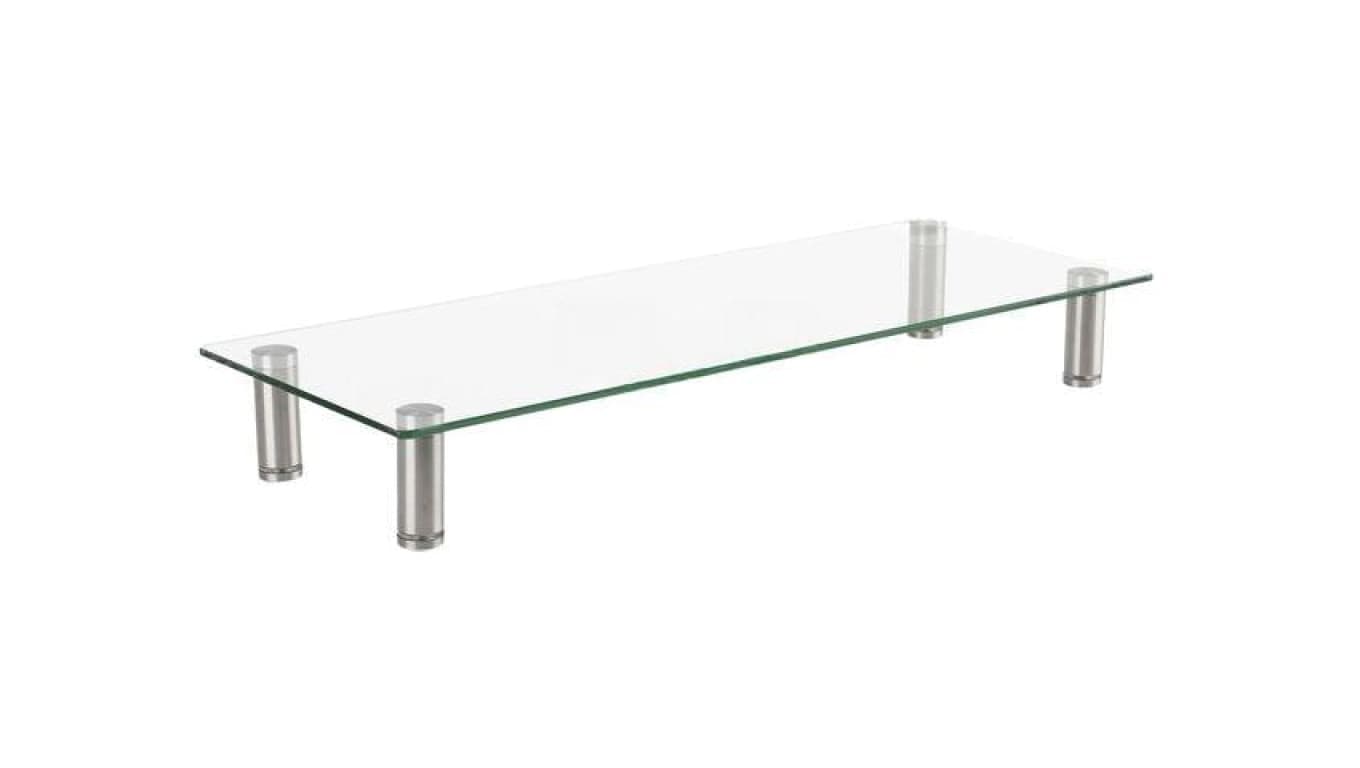 Podstawa pod monitor, 20kg, plastik,stalowy,szkło, 580x210x90mm MS-TABLE-GM-01