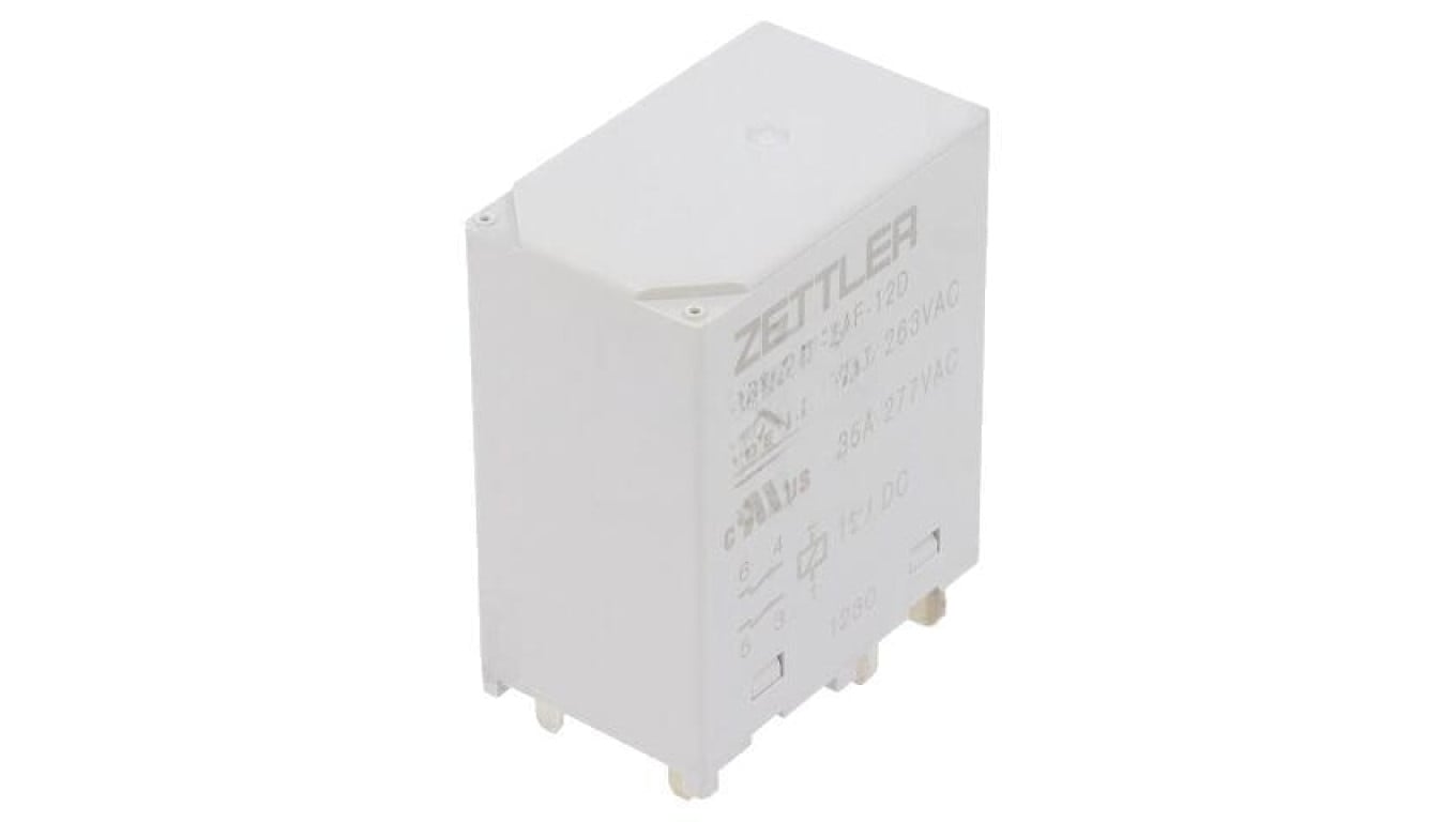 Przekaźnik elektromagnetyczny mocy, DPST, Ucewki: 12VDC, Iwyj: 35A, na PCB AZSR235-2AE-12D