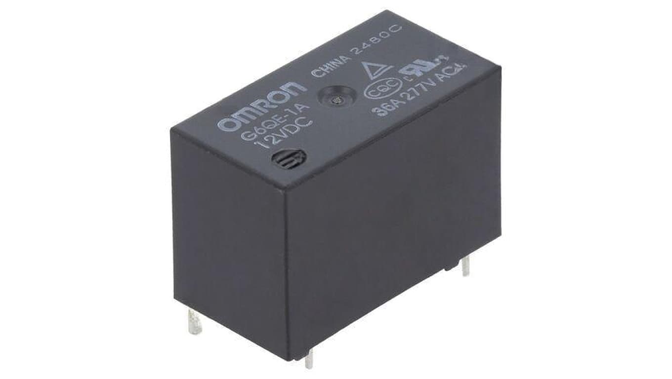 Przekaźnik elektromagnetyczny mocy, z konfiguracją styków SPST-NO, max. 36VAC, G6QE-1A DC12