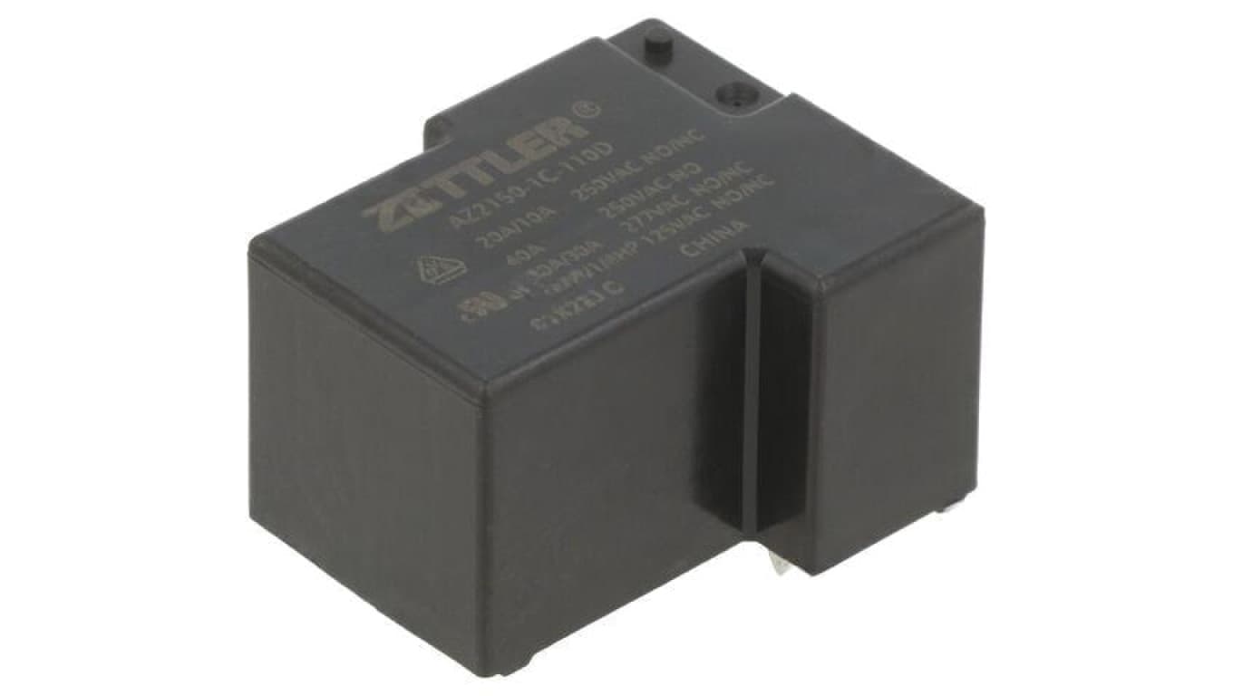 Przekaźnik elektromagnetyczny, SPDT, Ucewki: 110VDC, Iwyj: 40A, na PCB AZ2150-1C-110D