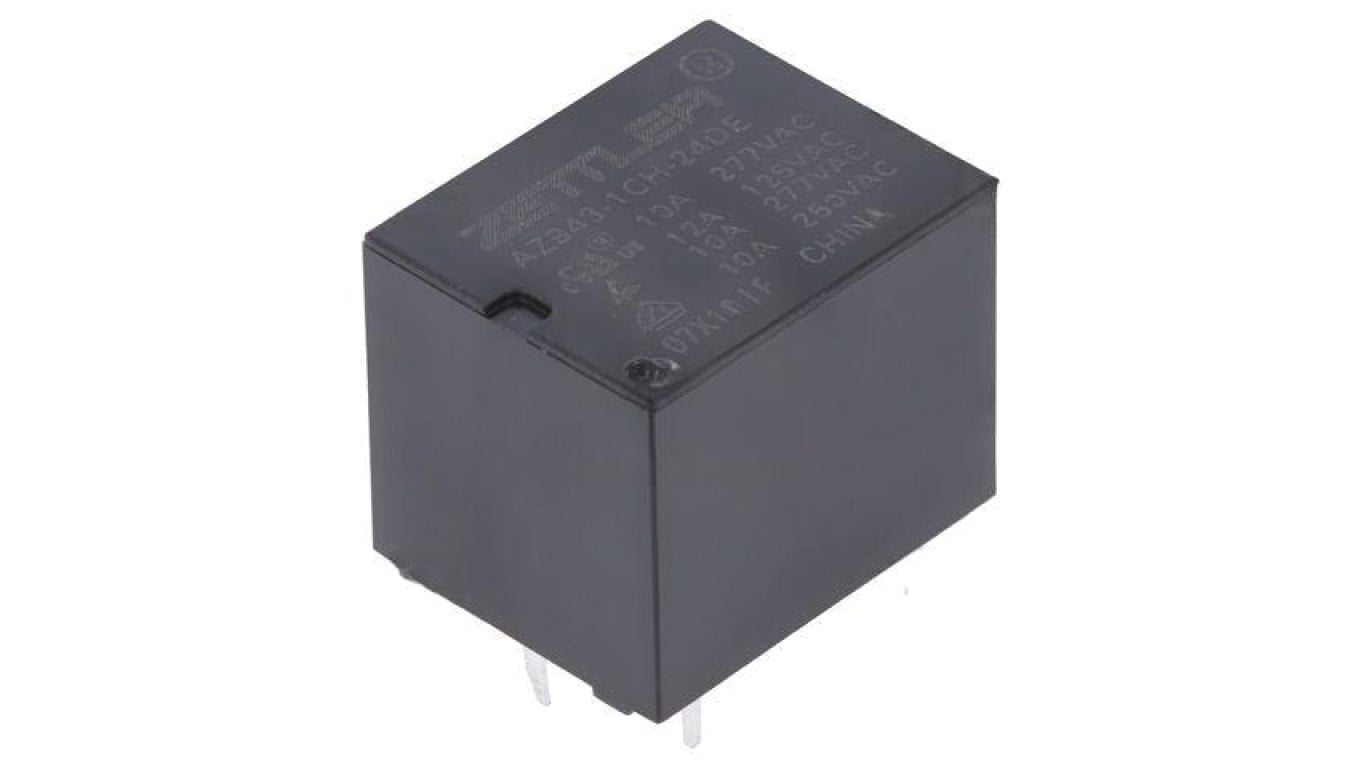 Przekaźnik elektromagnetyczny, SPDT, Ucewki: 24VDC, Iwyj: 15A, na PCB AZ943-1CH-24DE