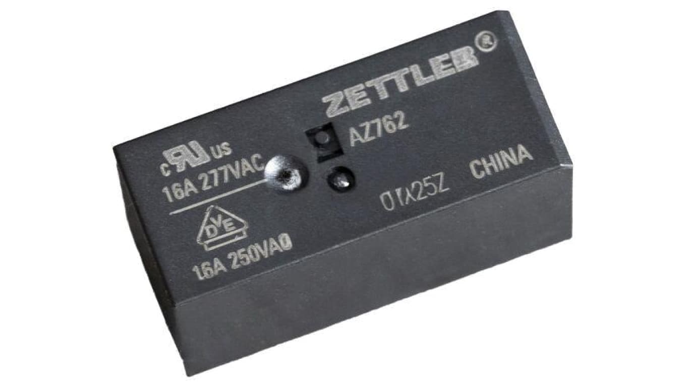 Przekaźnik elektromagnetyczny, SPDT, Ucewki: 24VDC, Iwyj: 16A, na PCB AZ762-1CE-24DEF