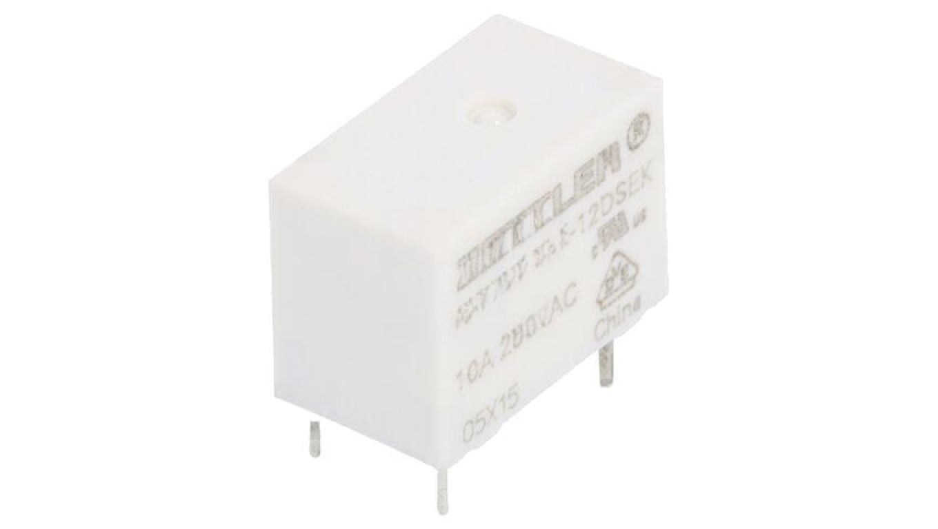 Przekaźnik elektromagnetyczny, SPST-NO, Ucewki: 12VDC, Iwyj: 10A, na PCB AZ770T-1AE-12DSEK
