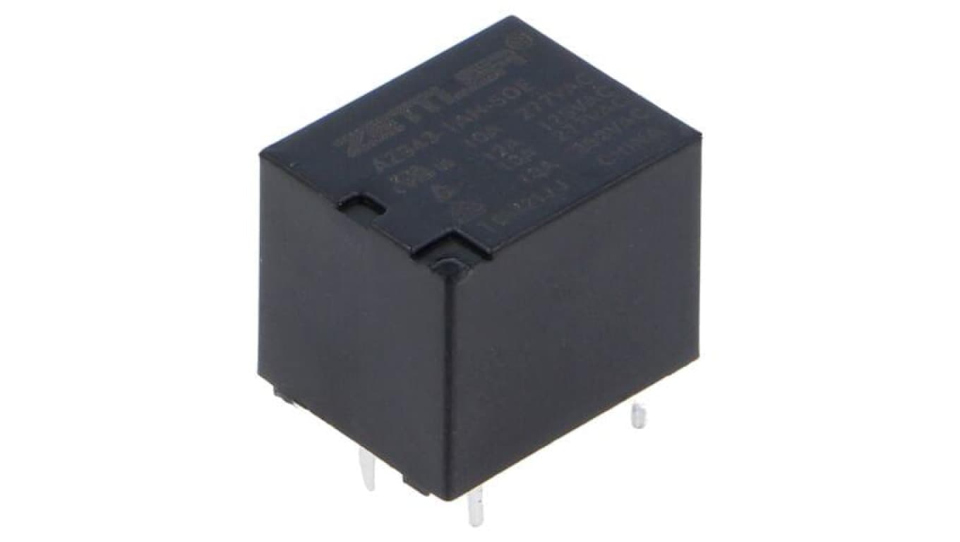 Przekaźnik elektromagnetyczny, SPST-NO, Ucewki: 5VDC, Iwyj: 15A, na PCB AZ943-1AH-5DE