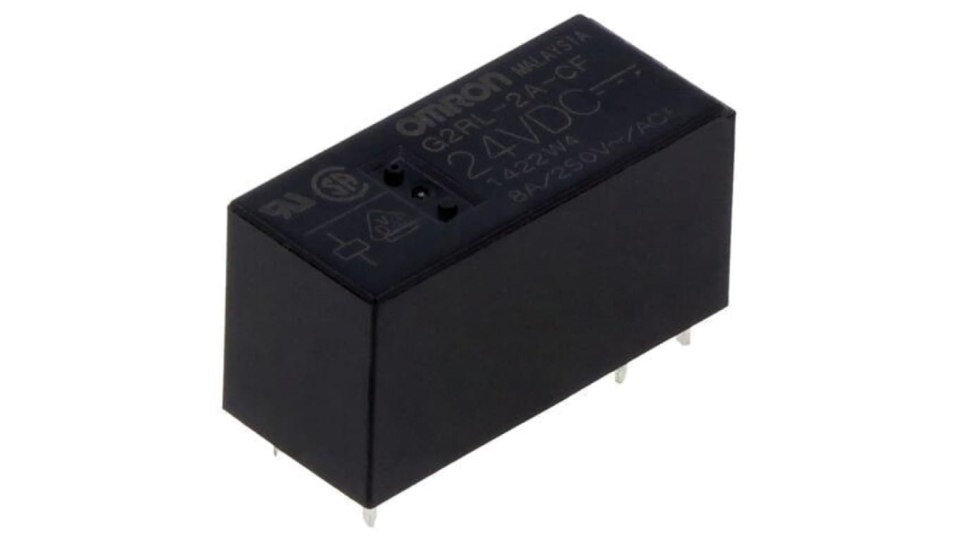 Przekaźnik elektromagnetyczny, miniaturowy, z konfiguracją styków DPST-NO, max. 300VDC, max. 440VAC, G2RL-2A-CF-DC24