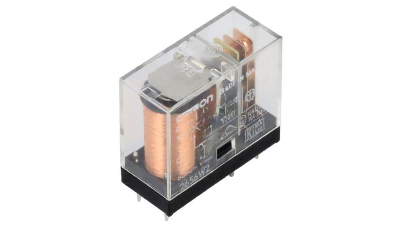 Przekaźnik elektromagnetyczny, miniaturowy, z konfiguracją styków SPDT, max. 125VDC, max. 380VAC, G2R-1-H-DC48