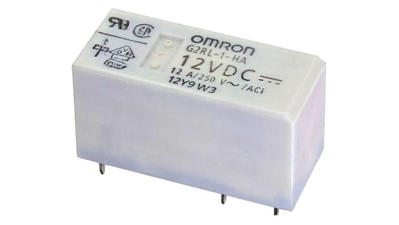 Przekaźnik elektromagnetyczny, miniaturowy, z konfiguracją styków SPDT, max. 300VDC, max. 440VAC, G2RL-1-HA DC12