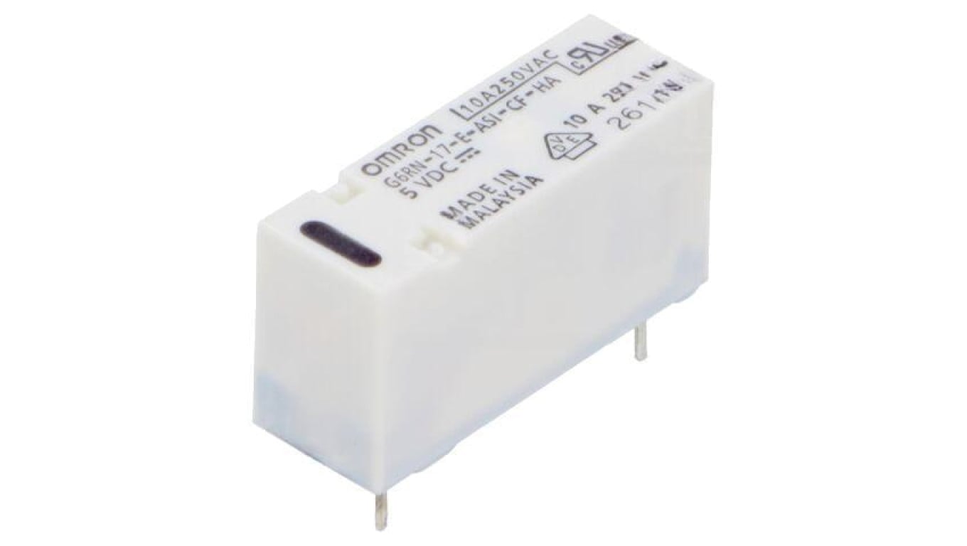 Przekaźnik elektromagnetyczny, miniaturowy, z konfiguracją styków SPDT, max. 30VDC, max. 250VAC, G6RN-17-E-ASI-CF-HA 5DC