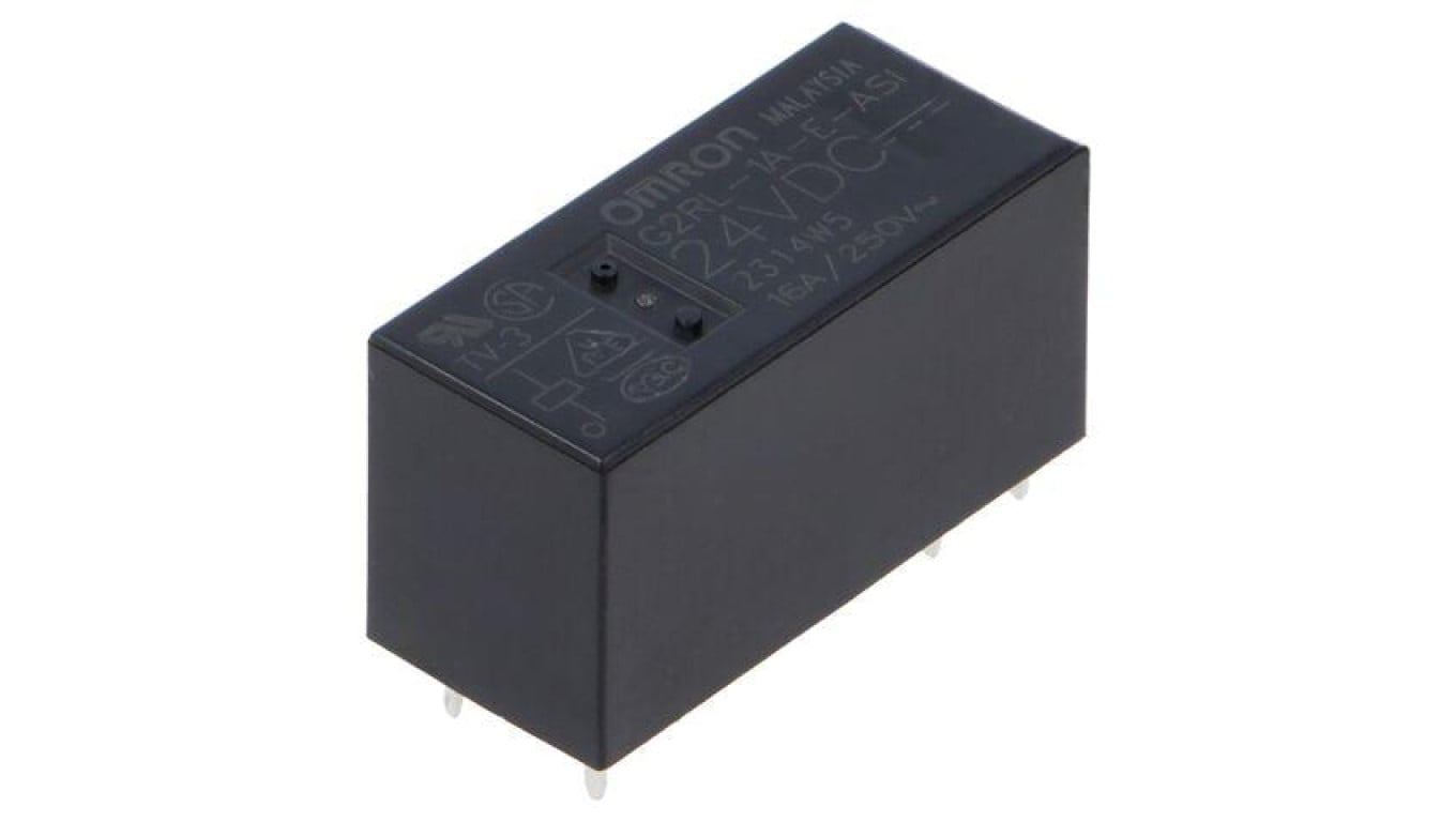 Przekaźnik elektromagnetyczny, miniaturowy, z konfiguracją styków SPST-NO, max. 300VDC, max. 440VAC, G2RL-1A-E-ASI-DC24